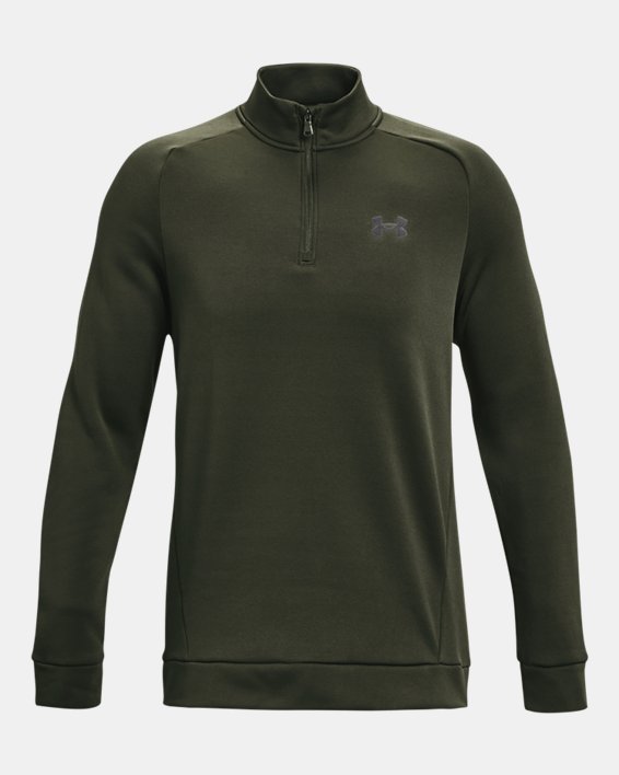 Men's Armour Fleece® ¼ Zip, Green, pdpMainDesktop image number 4